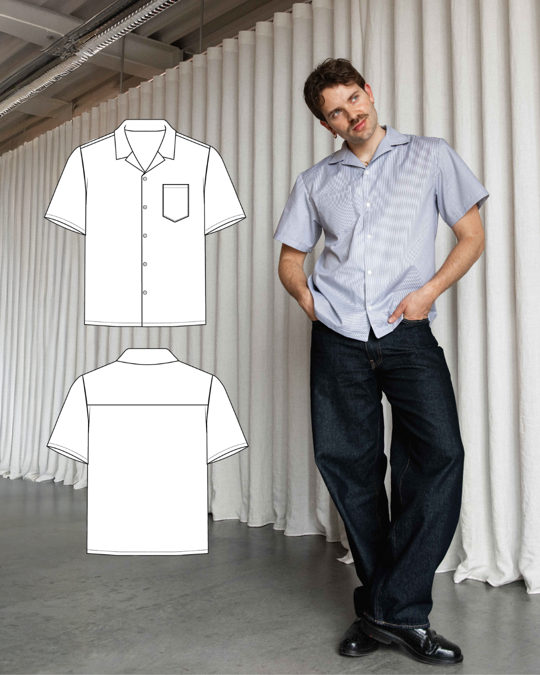 Casual Shirt Pattern PDF