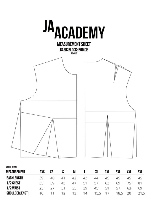 BODICE Basic Block Pattern PDF
