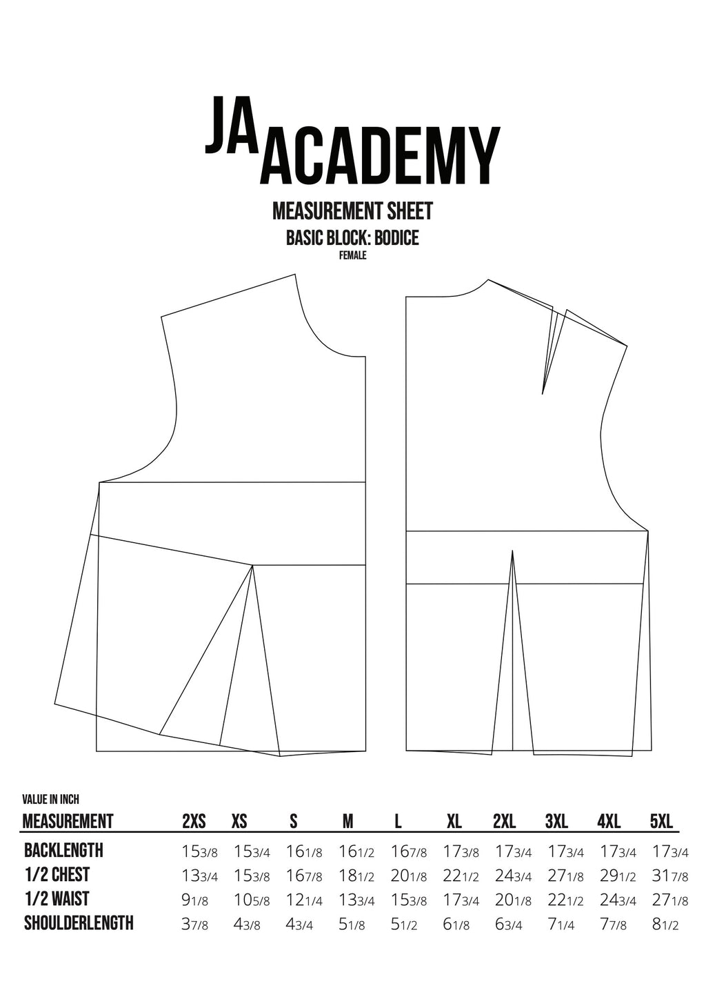 BODICE Basic Block Pattern PDF