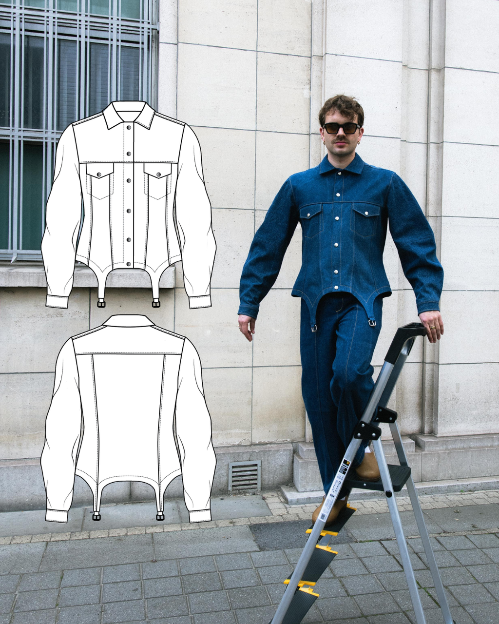 The Garter Jacket pattern PDF
