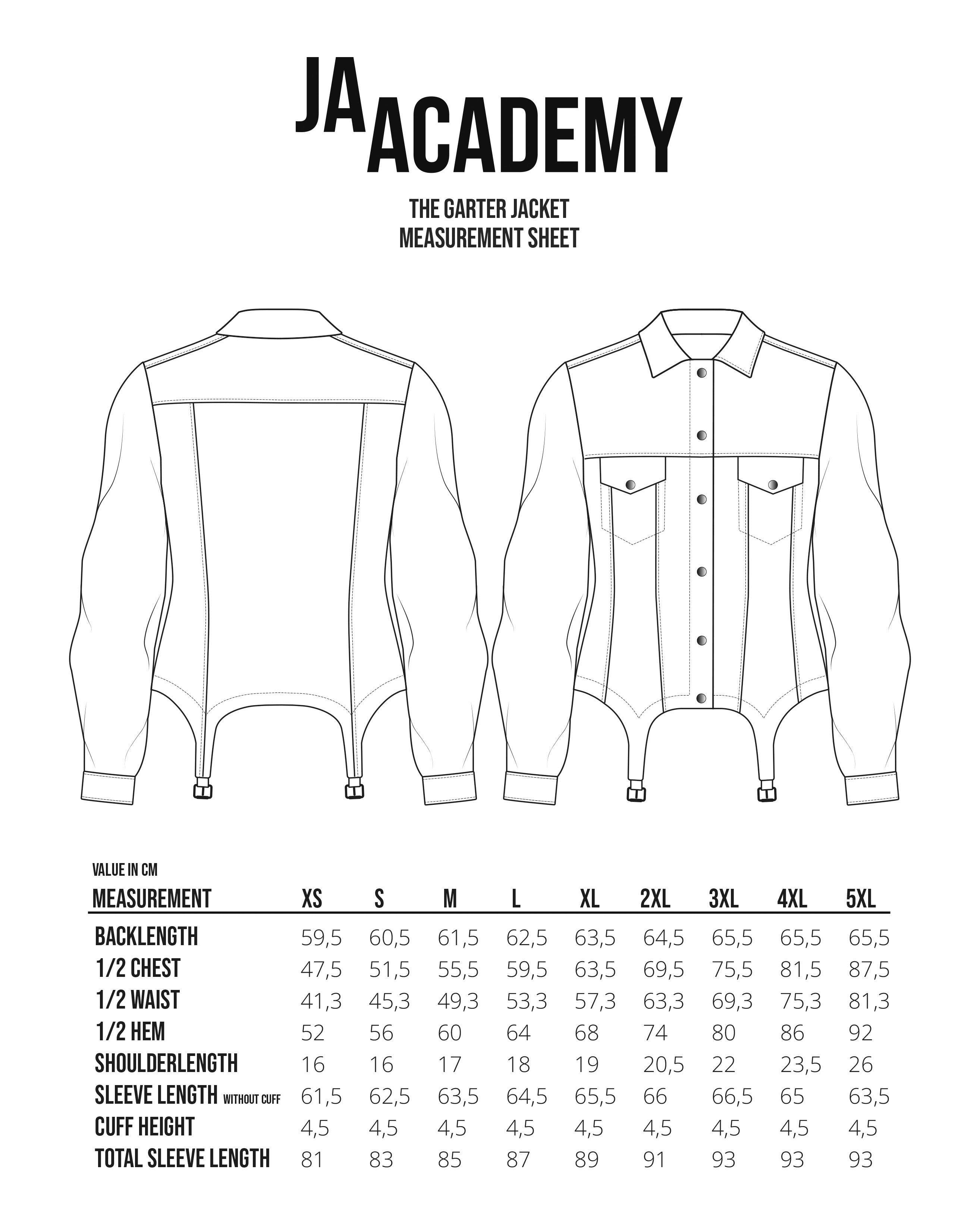 The Garter Jacket pattern PDF
